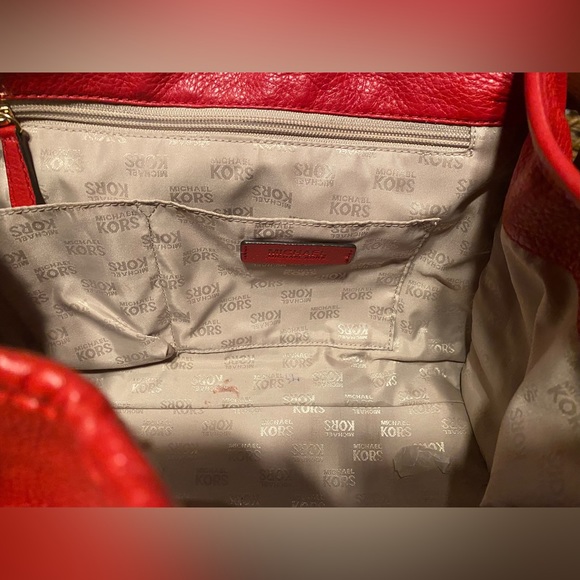 Michael kors red large shoulder bag - Picture 4 of 7